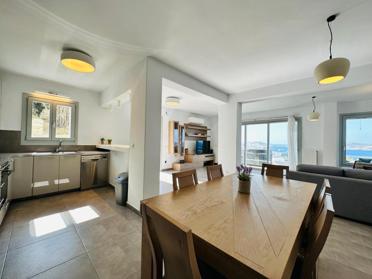 Seaview & Jacuzzi Summer Residence Mykonos Town Esterno foto