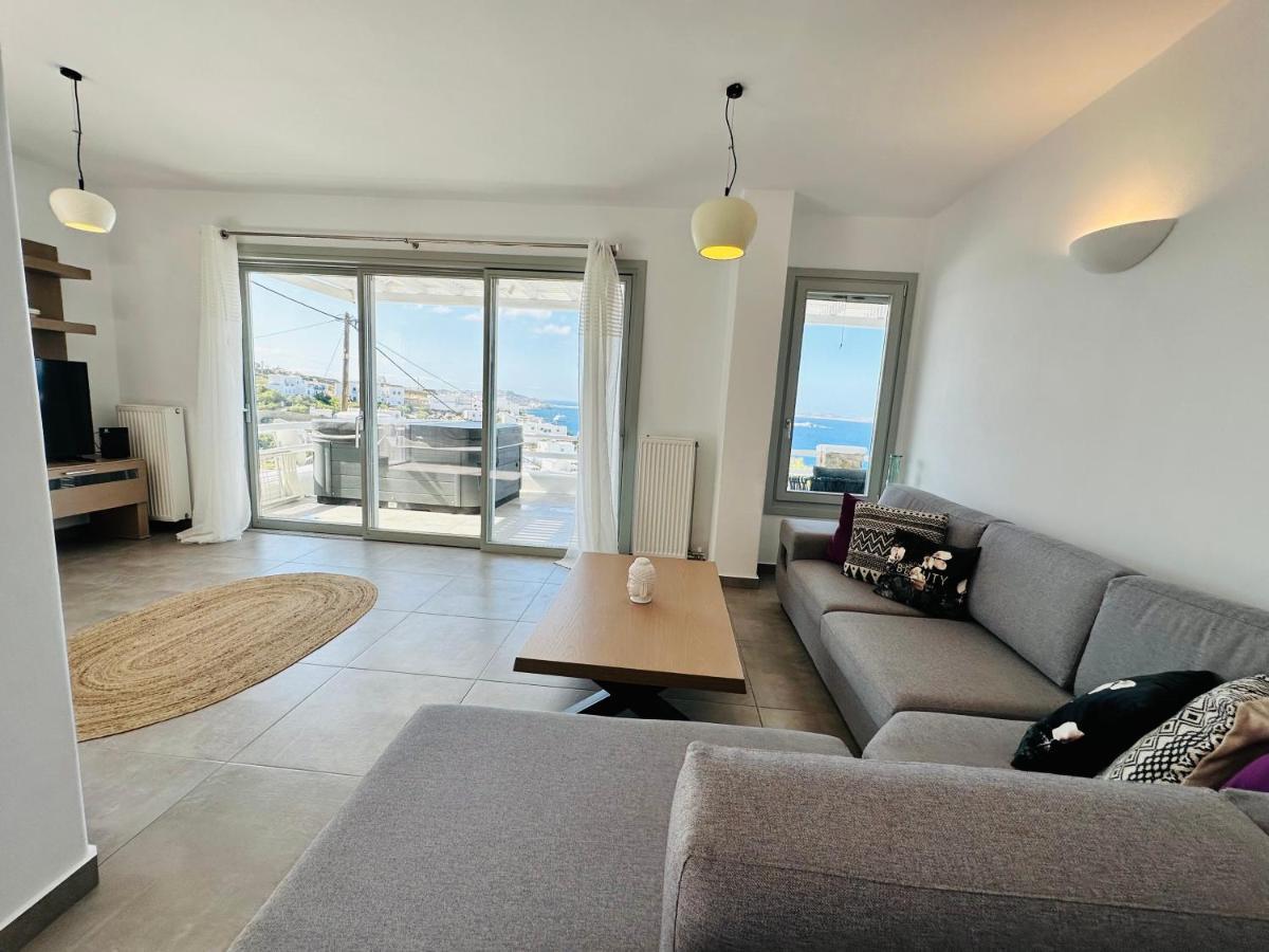 Seaview & Jacuzzi Summer Residence Mykonos Town Esterno foto