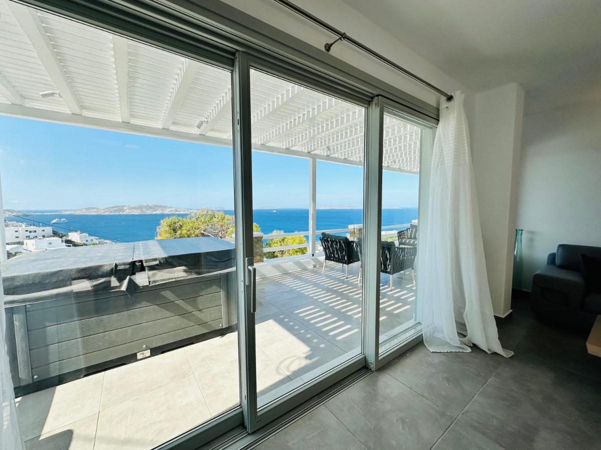 Seaview & Jacuzzi Summer Residence Mykonos Town Esterno foto